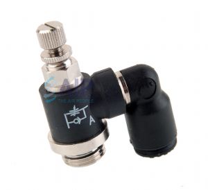 Banjo Flow Control Fine Adjust Elbow BSPP/Metric