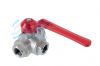 Ball Valve - 3 Way L & T Bore 1/4 - 2 BSP