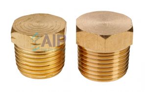 Brass Hollow Hex Male BSPT and NPT Blanking Plug