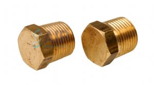 Brass Solid Hex Male BSPT and NPT Blanking Plug