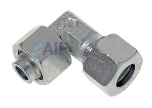 Female Swivel 90 Deg Elbow Coupling Metric L & S