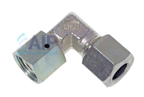 Female Swivel 90 Deg Elbow Coupling Metric DKO