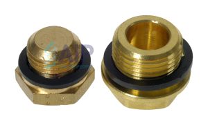 Legris Brass Hex Male Plug M5 - 1/2