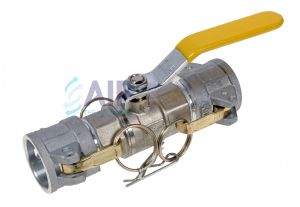 Ball valve/Camlock assembly Aluminium 1/2
