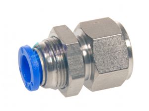 Push In Female Bulkhead Stud BSPP 4 - 12mm od