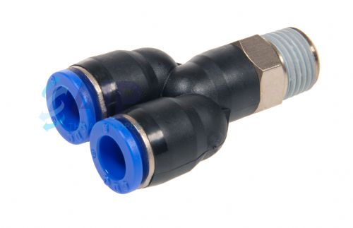 Push In Male Stud Y BSPT & Metric 4 - 12mm od