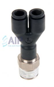 Legris LF3000 Push In Y Piece - Male BSPT