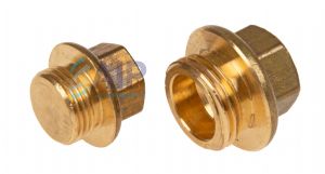 Brass Hex Male BSP Flanged Blanking Plug 1/8