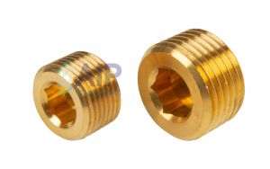 Plug Brass Internal Hex 1/8