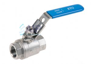 Ball Valve Stainless Steel 2 pc BSPT 1/4