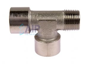 Nickel Plated Brass Offset Male BSP Tee 