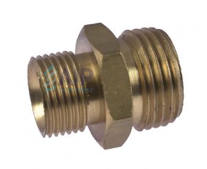 Male Hex Nipple Brass BSPP 60 Degree Cone