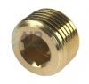 Plug Brass Internal Hex 1/8 - 1/2 BSPT