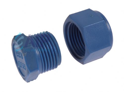 Nylon BSP Threaded Blanking Plug & Cap 1/8