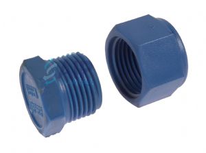 Nylon BSP Threaded Blanking Plug & Cap 1/8