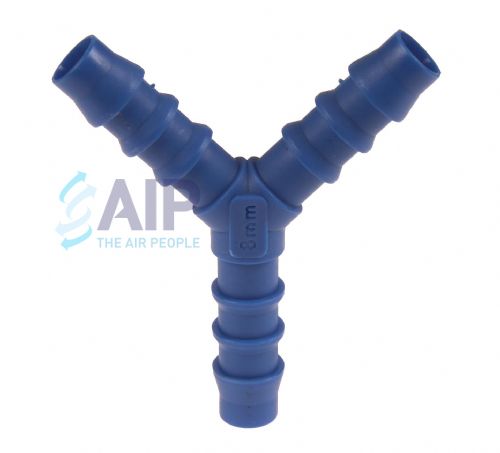 Nylon Barbed Y Hose Connector 4 - 17mm