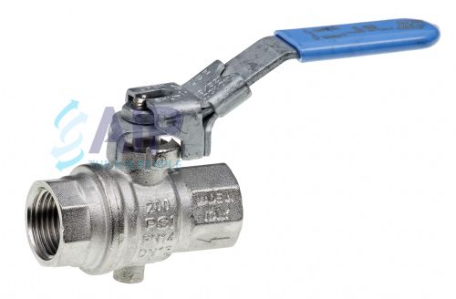 Ball Valve - F/F Lockable with Purge 1/4