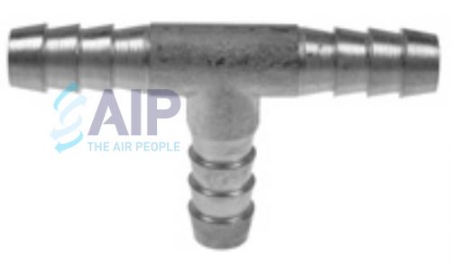 Hose Tail Tee - Brass 3/16